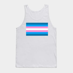 Custom-Colored Transgender Pride Flag Tank Top